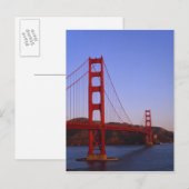 Golden Gate Bridge, San Francisco, Californië, 2 Briefkaart (Voorkant / Achterkant)