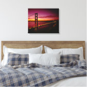 Golden Gate Bridge, San Francisco, Californië, 4 Canvas Afdruk (Insitu (Slaapkamer))