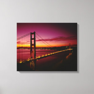 Golden Gate Bridge, San Francisco, Californië, 4 Canvas Afdruk