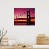 Golden Gate Bridge, San Francisco, Californië, 4 Poster (Keuken)