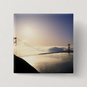 Golden Gate Bridge, San Francisco, Californië, 4 Vierkante Button 5,1 Cm