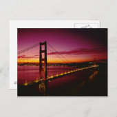 Golden Gate Bridge, San Francisco, Californië, 5 Briefkaart (Voorkant / Achterkant)