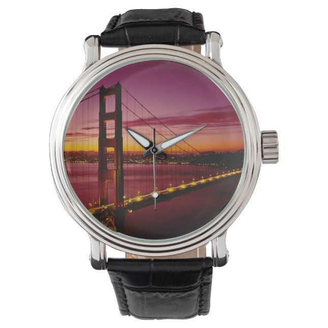 Golden Gate Bridge, San Francisco, Californië, 5 Horloge (Voorkant)