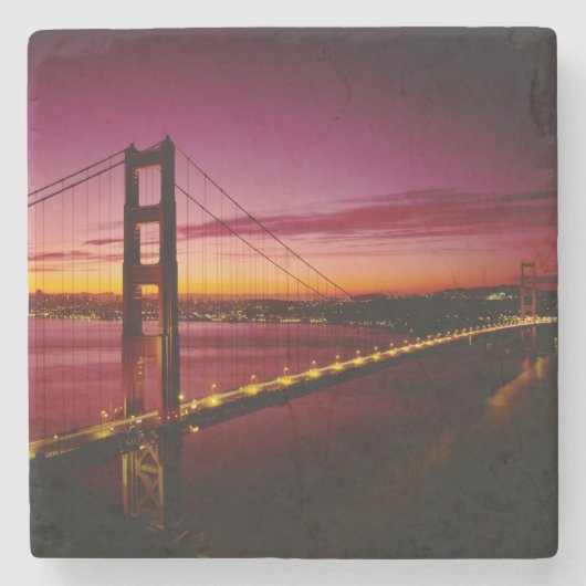 Golden Gate Bridge, San Francisco, Californië, 5 Stenen Onderzetter (Voorkant)