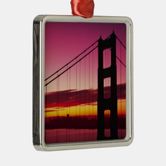 Golden Gate Bridge, San Francisco, Californië, 6 Metalen Ornament (Rechts)