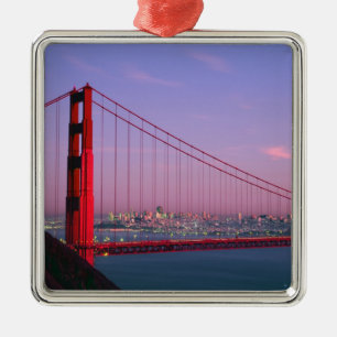Golden Gate Bridge, San Francisco, Californië, 7 Metalen Ornament