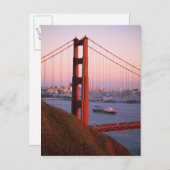 Golden Gate Bridge; San Francisco; Californië; Briefkaart (Voorkant / Achterkant)