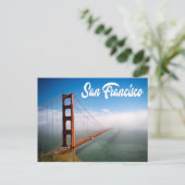 Golden Gate Bridge San Francisco, Californië CA Briefkaart (Staand voorkant)