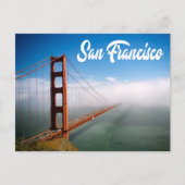 Golden Gate Bridge San Francisco, Californië CA Briefkaart (Voorkant)