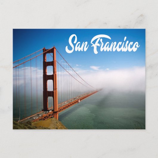 Golden Gate Bridge San Francisco, Californië CA Briefkaart (Voorkant)