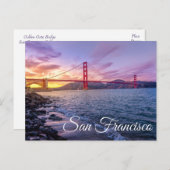 Golden Gate Bridge San Francisco, Californië CA Briefkaart (Voorkant / Achterkant)