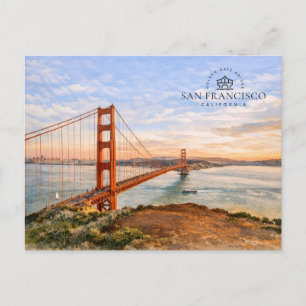 Golden Gate Bridge, San Francisco Californië Feestdagenkaart
