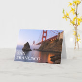 Golden Gate Bridge | San Francisco Californië Kaart (Gele Bloem)