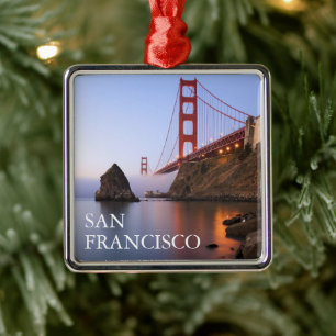 Golden Gate Bridge   San Francisco Californië Metalen Ornament