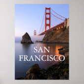 Golden Gate Bridge | San Francisco Californië Poster (Voorkant)