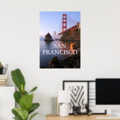 Golden Gate Bridge | San Francisco Californië Poster (Thuiskantoor)