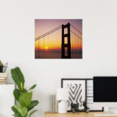 Golden Gate Bridge, San Francisco, Californië Poster (Thuiskantoor)