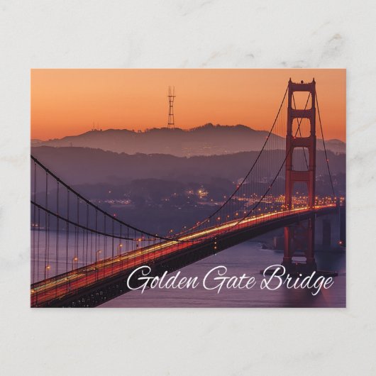 Golden Gate Bridge, San Francisco, Californië, Ver Briefkaart (Voorkant)