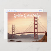 Golden Gate Bridge, San Francisco, Californië, Ver Briefkaart (Voorkant / Achterkant)