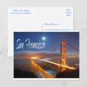 Golden Gate Bridge, San Francisco, Californië, Ver Briefkaart (Voorkant / Achterkant)