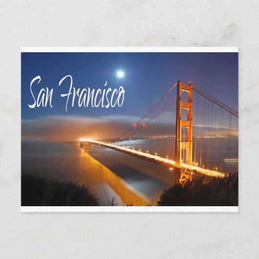 Golden Gate Bridge, San Francisco, Californië, Ver Briefkaart (Voorkant)