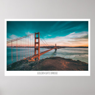 Golden Gate Bridge, San Francisco, Californië, Ver Poster