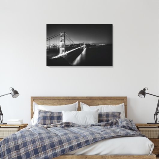 Golden Gate Bridge San Francisco Canvas Afdruk (Insitu (Slaapkamer))