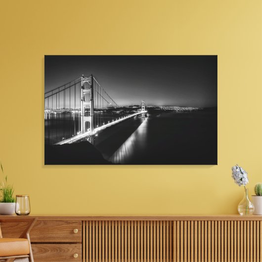 Golden Gate Bridge San Francisco Canvas Afdruk (Insitu (Woonkamer))