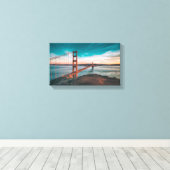 Golden Gate Bridge San Francisco Canvas Afdruk (Insitu (Houten vloer))