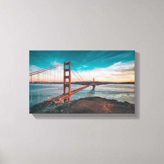 Golden Gate Bridge San Francisco Canvas Afdruk (Voorkant)