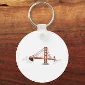 Golden Gate Bridge San Francisco Destination Sleutelhanger (Voorkant)