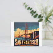 Golden Gate Bridge San Francisco Feestdagenkaart (Staand voorkant)