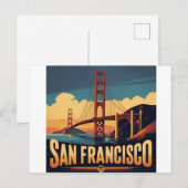 Golden Gate Bridge San Francisco Feestdagenkaart (Voorkant / Achterkant)