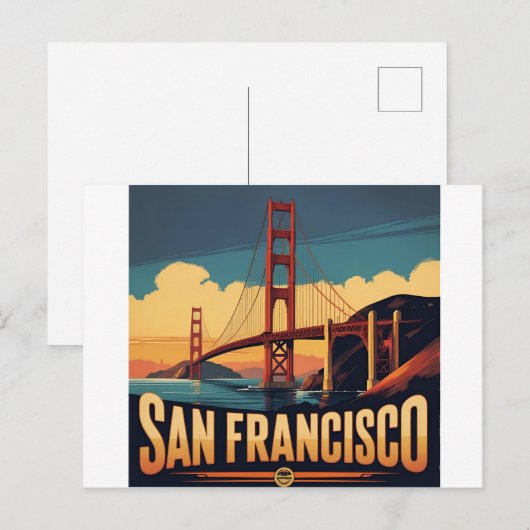 Golden Gate Bridge San Francisco Feestdagenkaart (Voorkant / Achterkant)