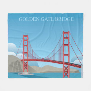 Golden Gate Bridge   San Francisco Fleece Deken