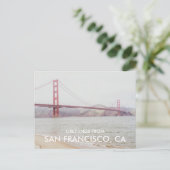 Golden Gate Bridge San Francisco Greeting Card Briefkaart (Staand voorkant)