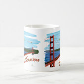 Golden Gate Bridge San Francisco Illustratie Koffiemok (Center)