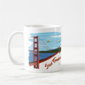 Golden Gate Bridge San Francisco Illustratie Koffiemok (Links)