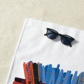 Golden Gate Bridge San Francisco Illustratie Strandlaken (In situ)