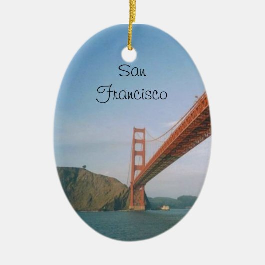Golden Gate Bridge- San Francisco Keramisch Ornament (Voorkant)