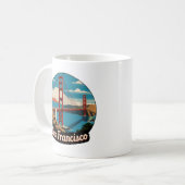 Golden Gate Bridge San Francisco Koffiemok (Voorkant links)