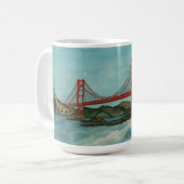 Golden Gate Bridge San Francisco Koffiemok (Voorkant links)