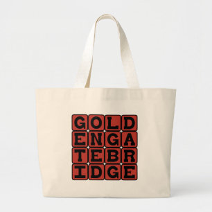Golden Gate Bridge, San Francisco Landmark Grote Tote Bag
