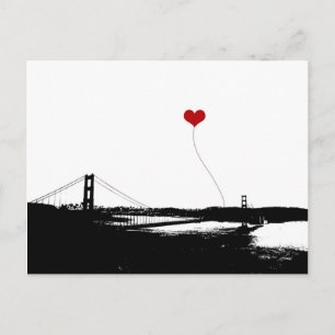 Golden Gate Bridge San Francisco Lover's Briefkaart