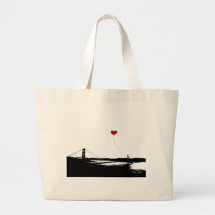 Golden Gate Bridge San Francisco Lover's Grote Tote Bag