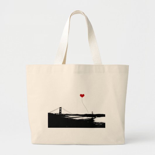 Golden Gate Bridge San Francisco Lover's Grote Tote Bag (Voorkant)