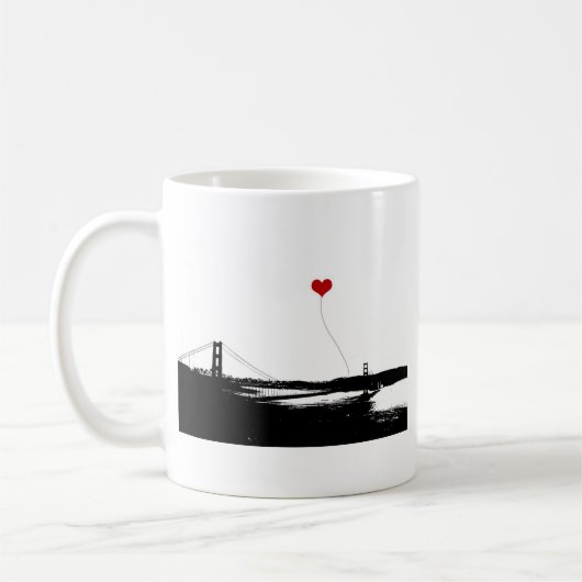 Golden Gate Bridge San Francisco Lover's Koffiemok (Links)