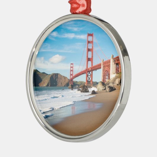 Golden Gate Bridge | San Francisco Metalen Ornament (Links)