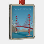 Golden Gate Bridge | San Francisco Metalen Ornament (Rechts)