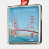 Golden Gate Bridge | San Francisco Metalen Ornament (Links)